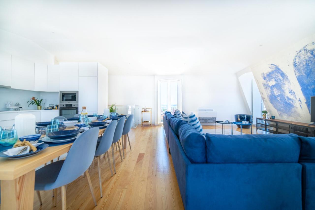 Blue By The River 4 - Unique Penthouse Duplex With A View Lisboa Eksteriør bilde